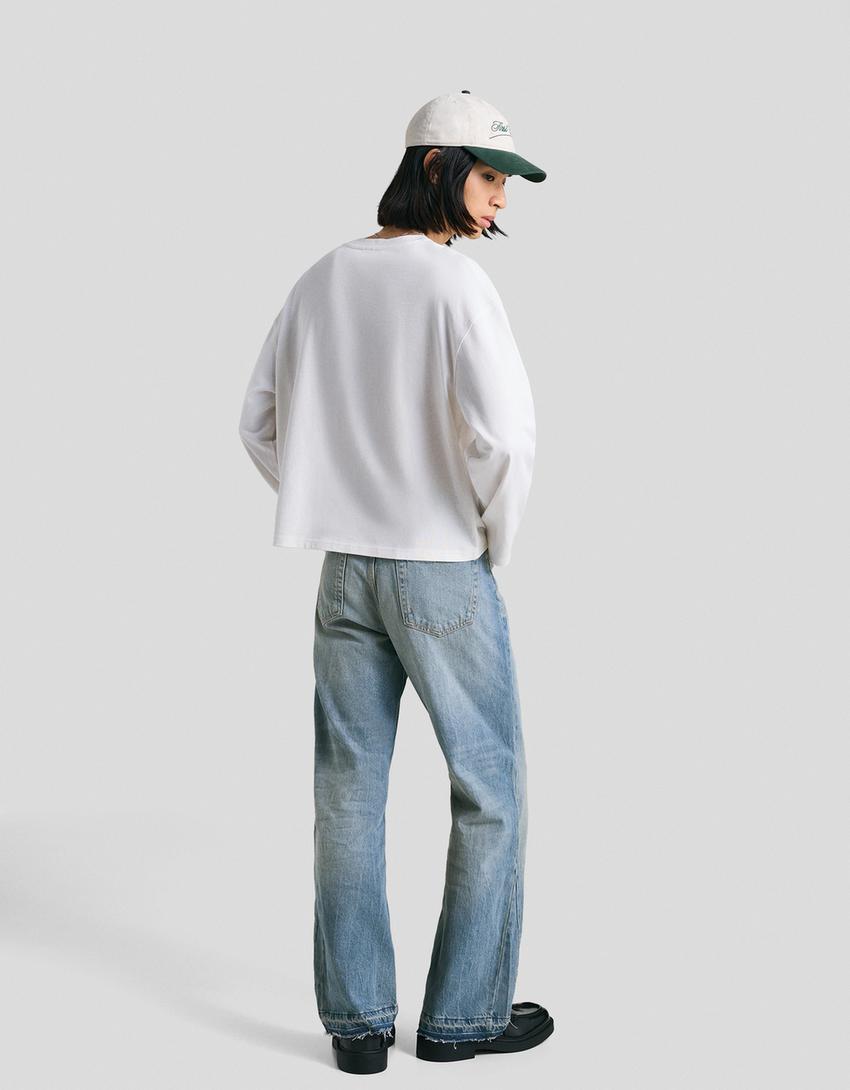 JEANS FLARE FIT STRAIGHT FIT