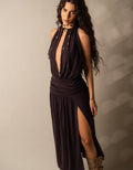 Robe Midi Encolure Américaine