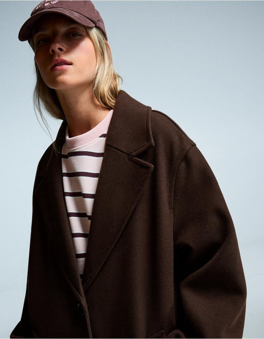 MANTEAU LONG DOUX