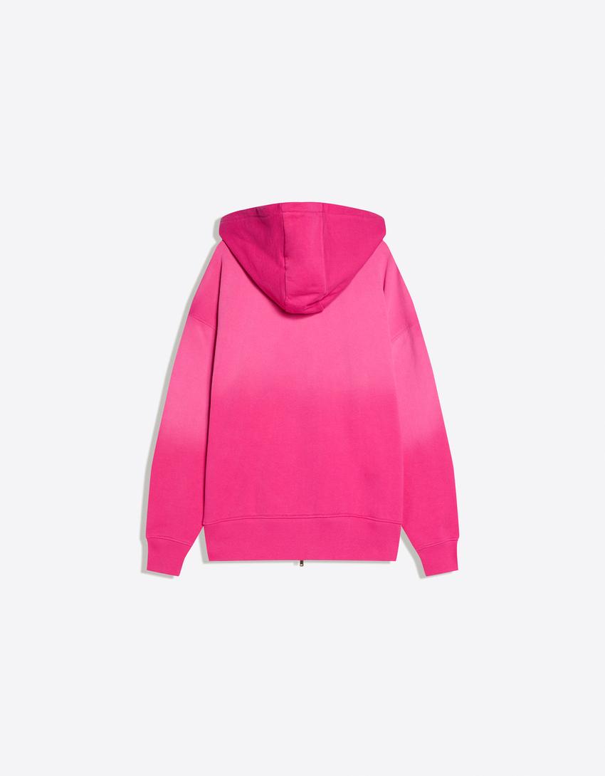 SWEAT ZIPPÉ À CAPUCHE OVERSIZE