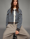 Gilet À Boutons Rayé