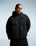 BLOUSON BOUFFANT À CAPUCHE