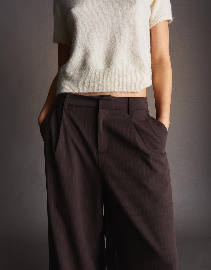Pantalon Volume Double Tissu