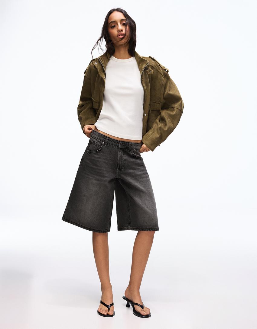 Bermuda Jort Denim Baggy Fit