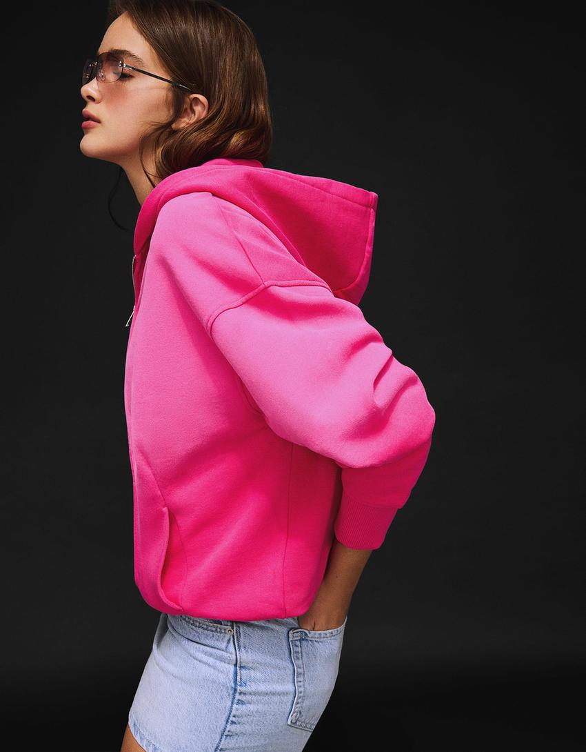 SWEAT ZIPPÉ À CAPUCHE OVERSIZE