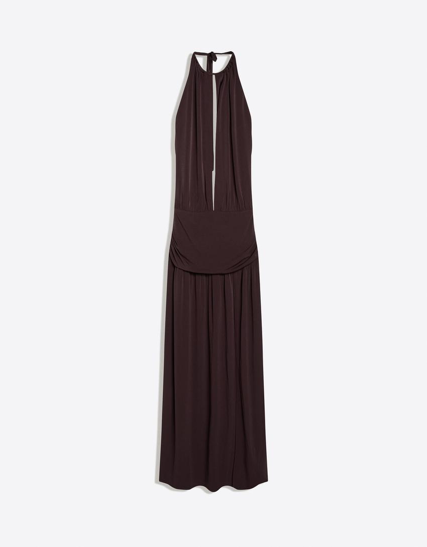 Robe Midi Encolure Américaine