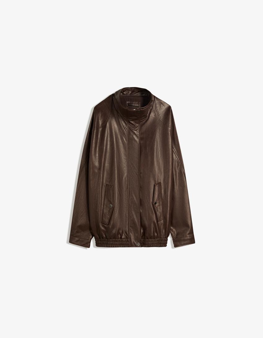 Veste Oversize en Similicuir