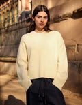 Pull Oversize À Ourlet Côtelé