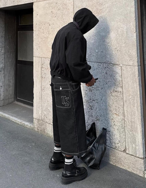 BERMUDA EN DENIM SUPER BAGGY FIT