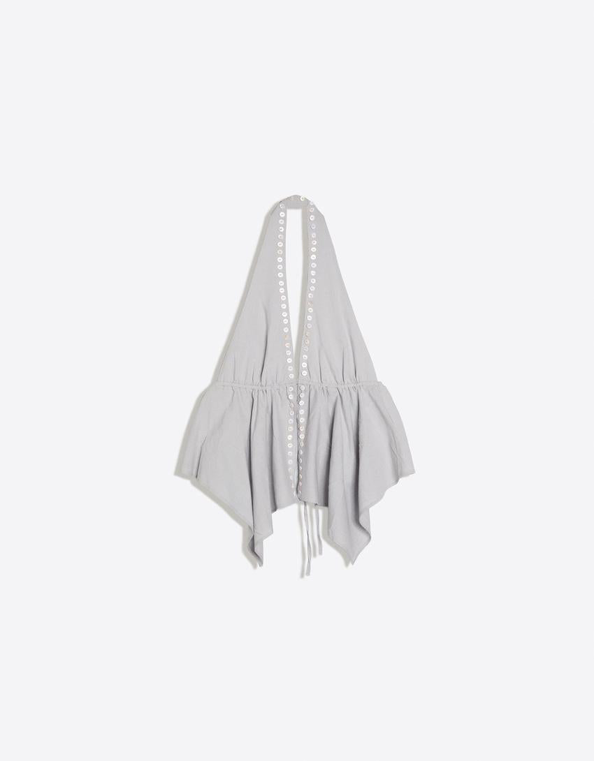 TOP ENCOLURE AMÉRICAINE BOUTONNÉ