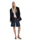 Blazer Croisée À Rayures