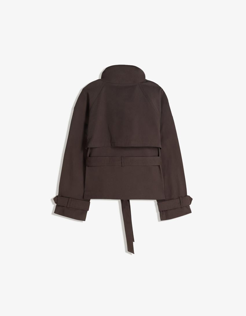 Trench-Coat Col Cheminée