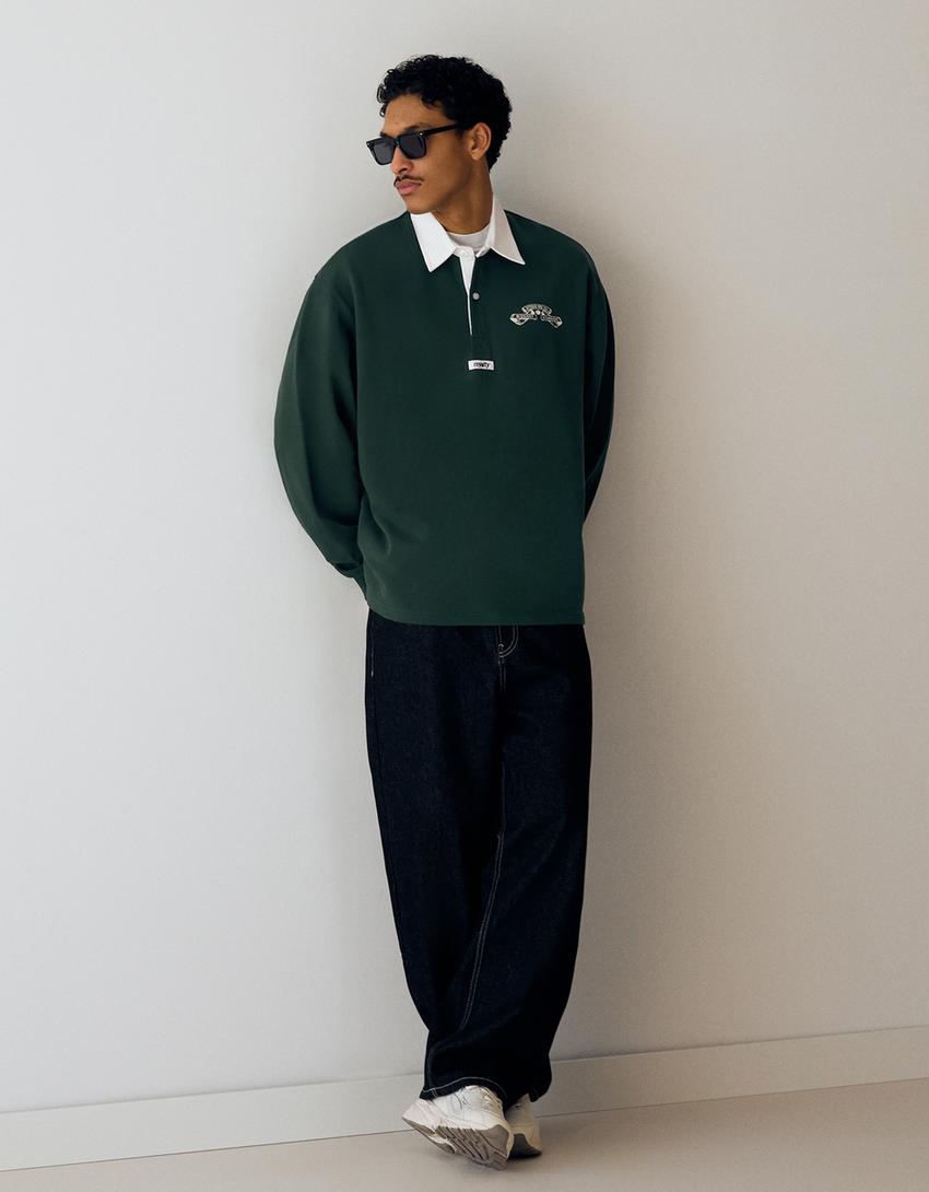 POLO MANCHES LONGUES BOXY FIT