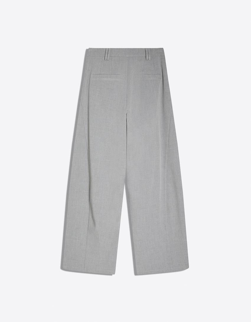 Pantalon Volume Double Tissu