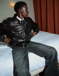 BLOUSON SIMILICUIR IMPRIMÉ ANIMAL