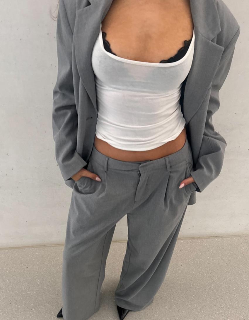 Pantalon Volume Double Tissu