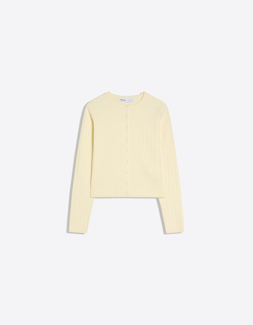 Gilet Boutonné Torsadé