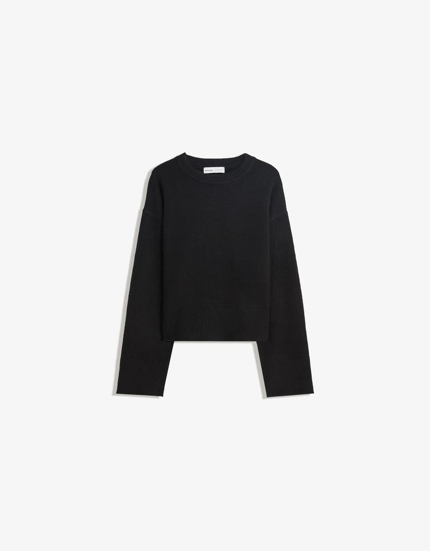 Pull Oversize À Ourlet Côtelé