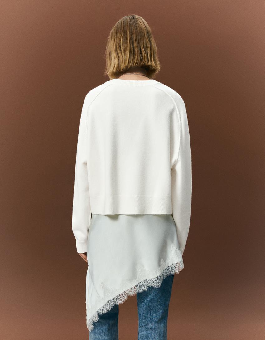 Pull En Maille À Coutures