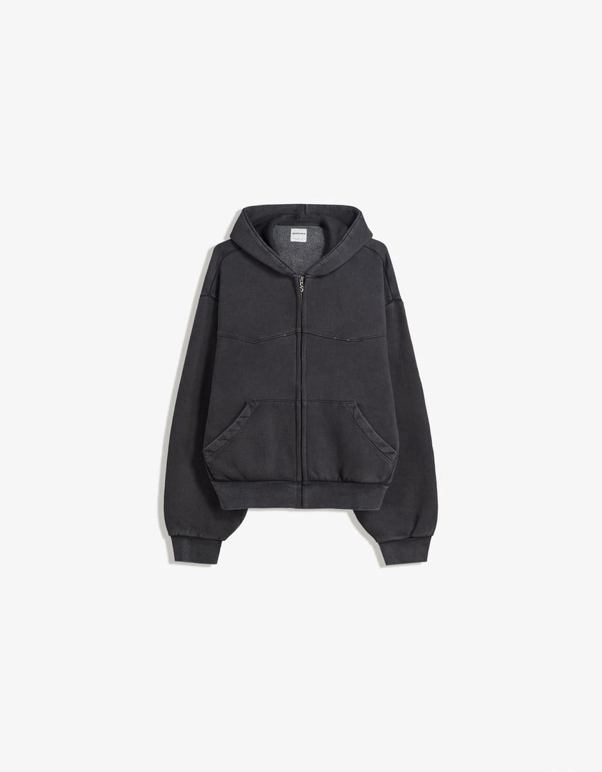 Sweat Zippé Court Boxy Fit