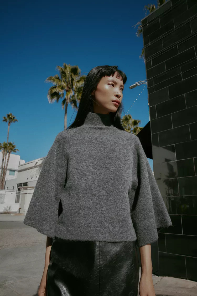 Pull en Maille à Manches Larges