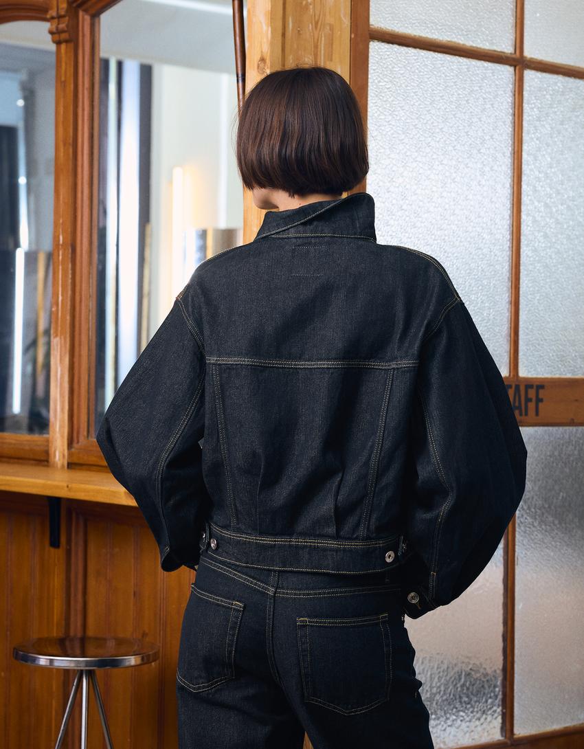 Veste en Jean Ballon Courte