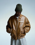 VESTE EN SIMILICUIR BRODÉ
