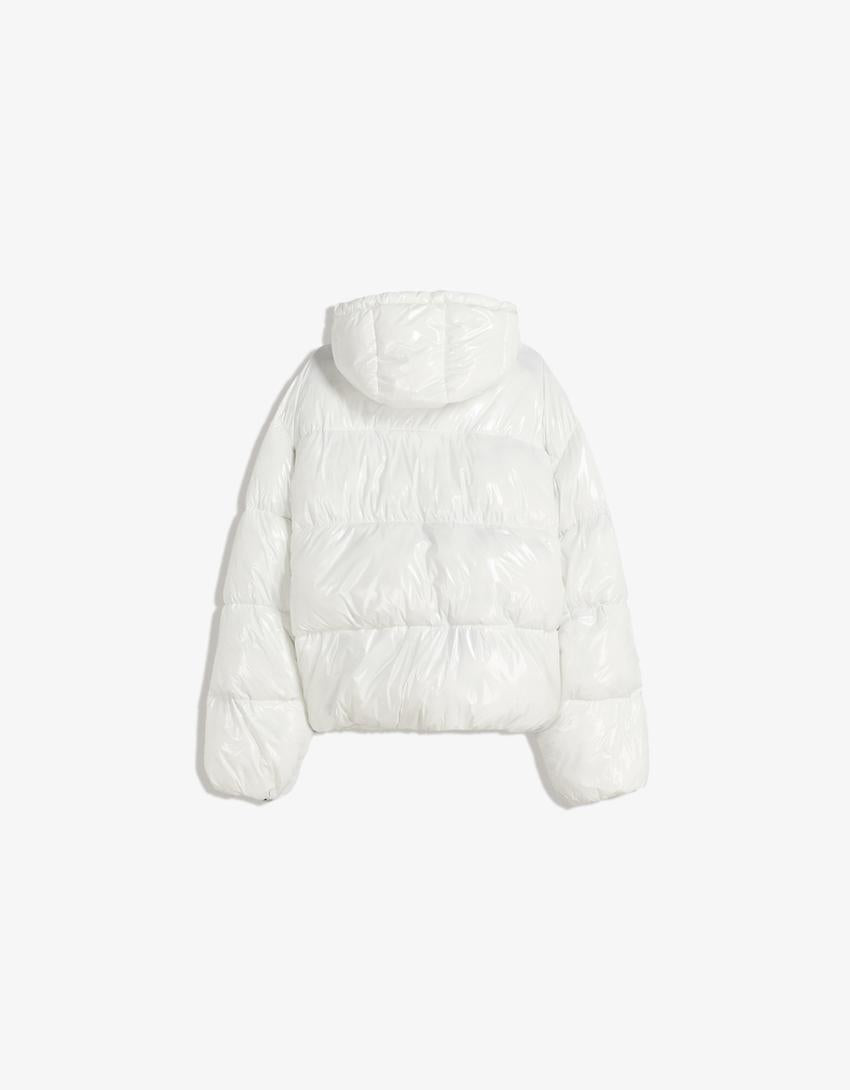 BLOUSON BOUFFANT À CAPUCHE
