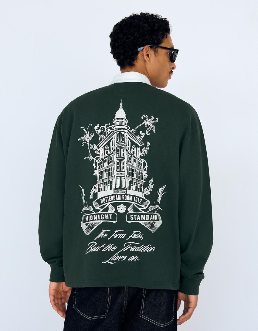 POLO MANCHES LONGUES BOXY FIT