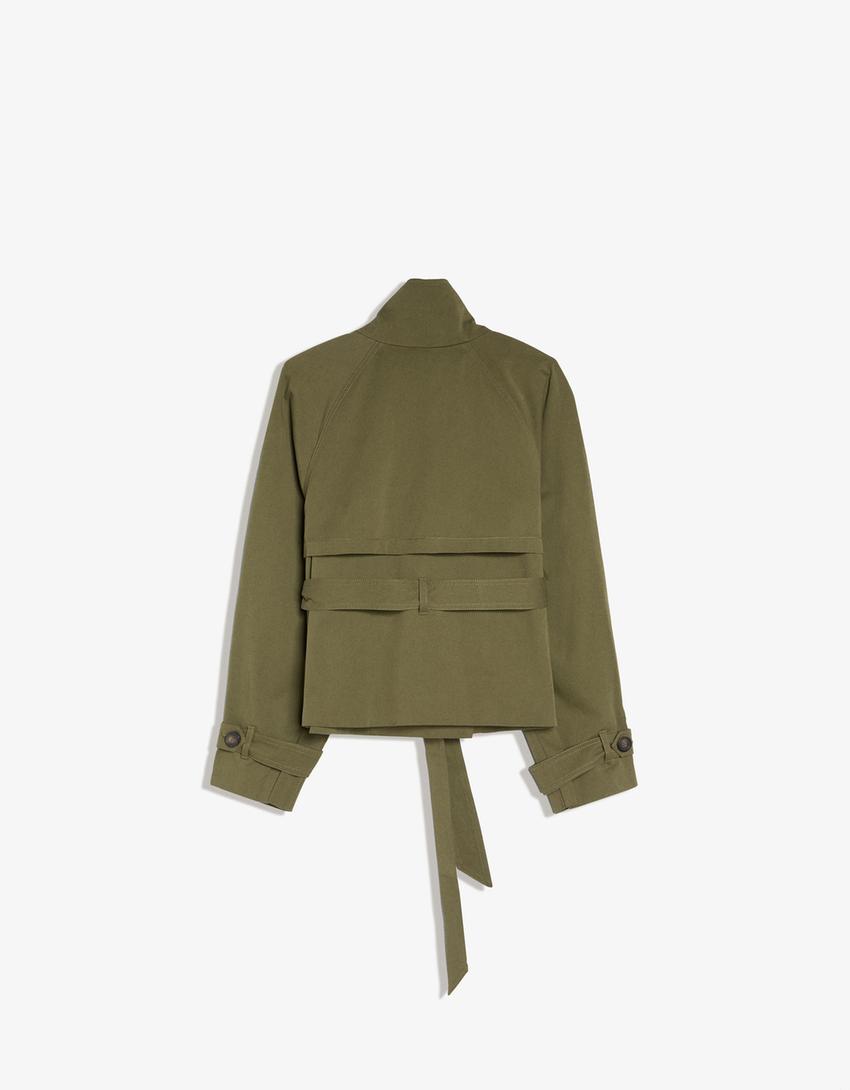 Trench-Coat Col Cheminée
