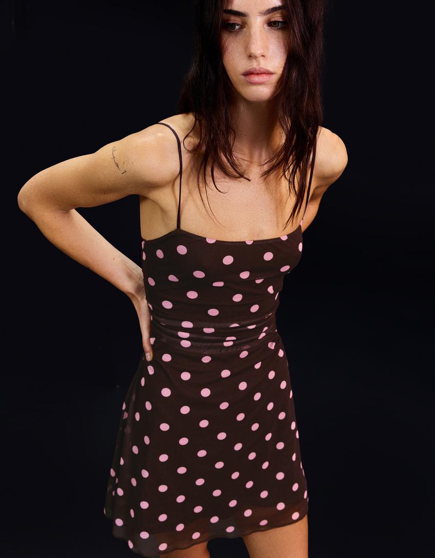 Robe Mini Bretelles Tulle