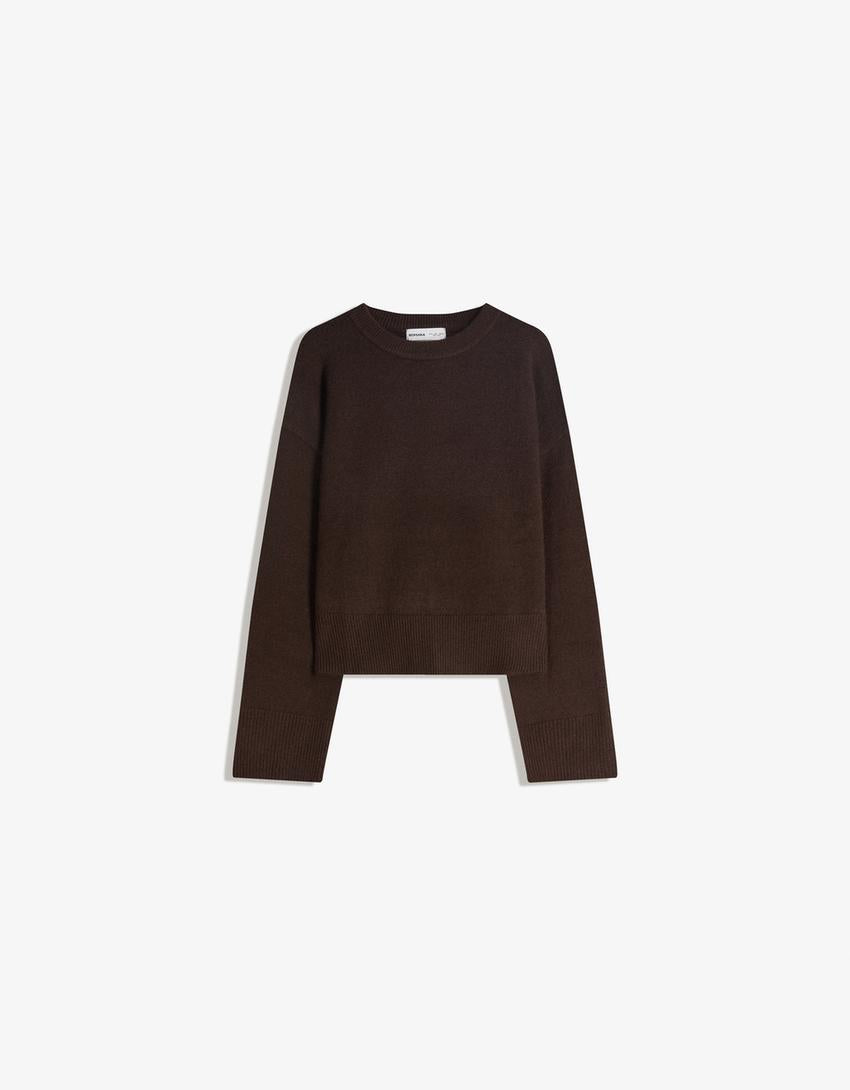 Pull Oversize À Ourlet Côtelé