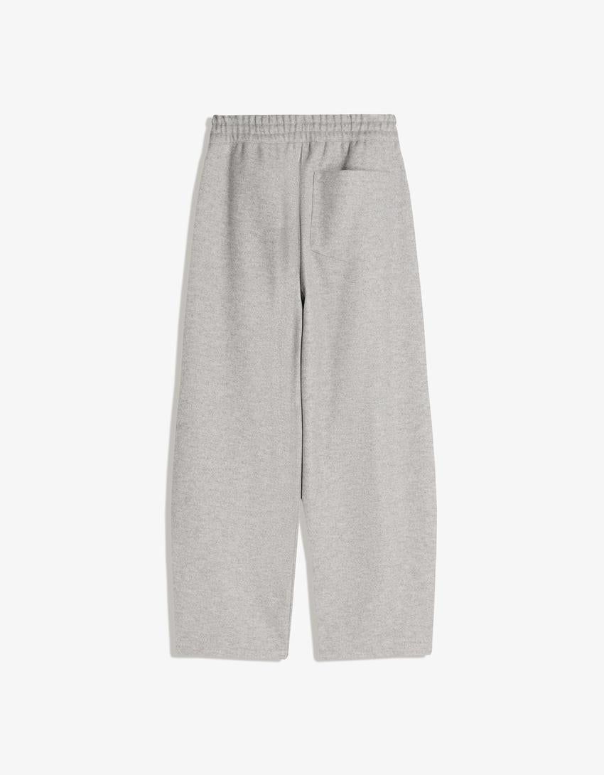 PANTALON BALLON À PINCES EN TISSU