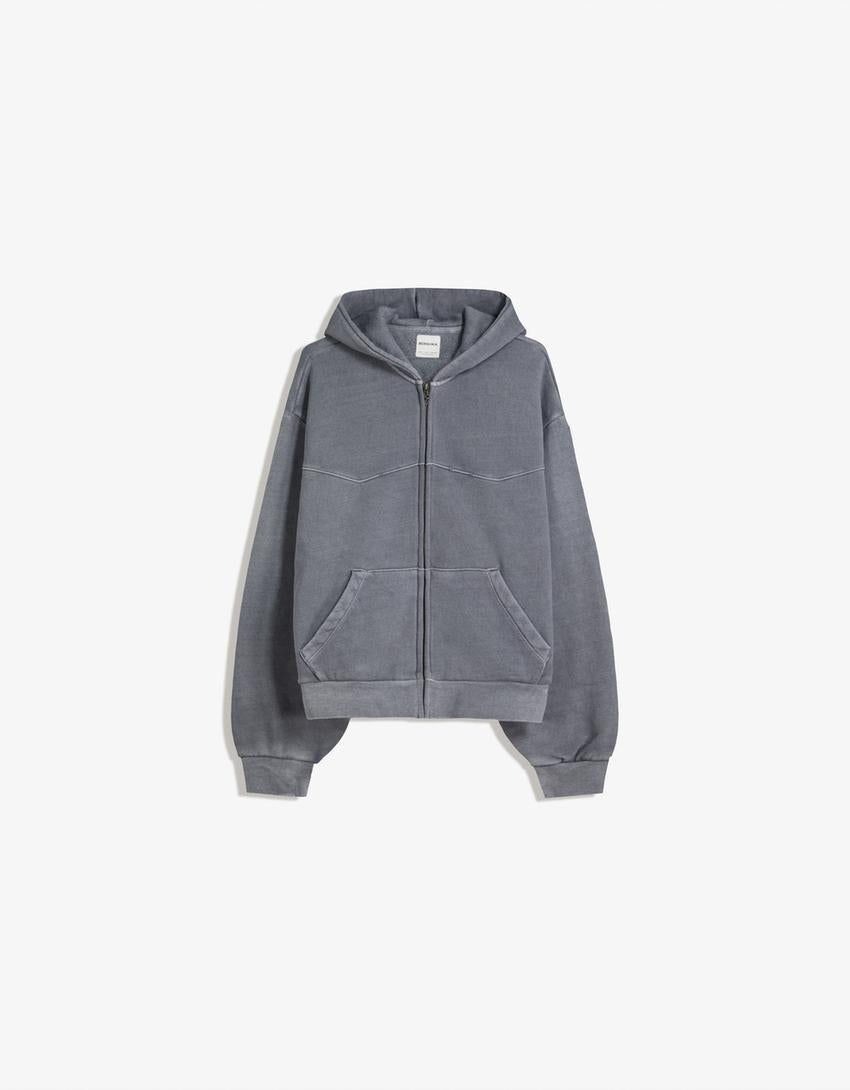 Sweat Zippé Court Boxy Fit