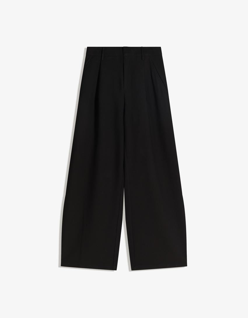 Pantalon Volume Double Tissu