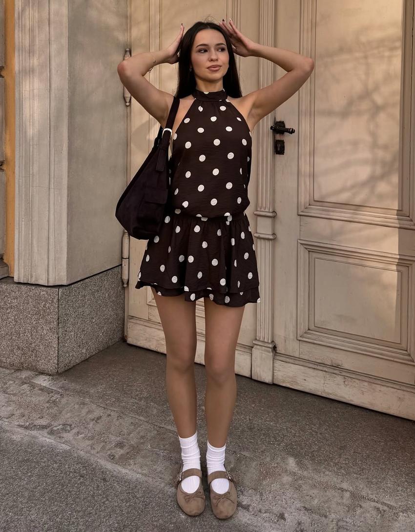 Robe Mini À Pois