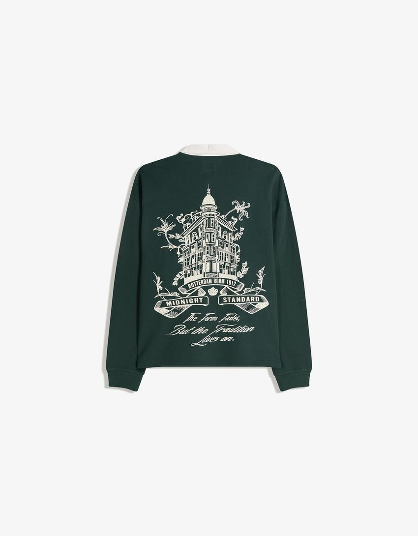 POLO MANCHES LONGUES BOXY FIT