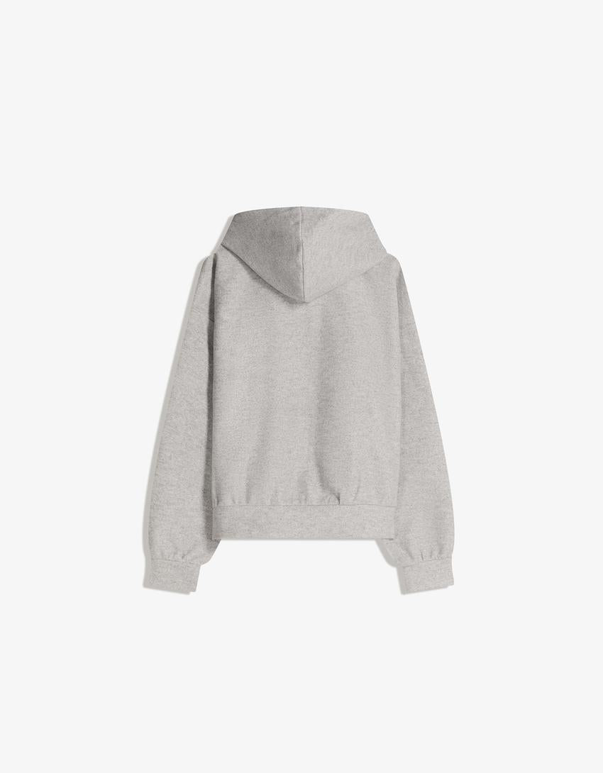 SWEAT ZIPPÉ EN TISSU
