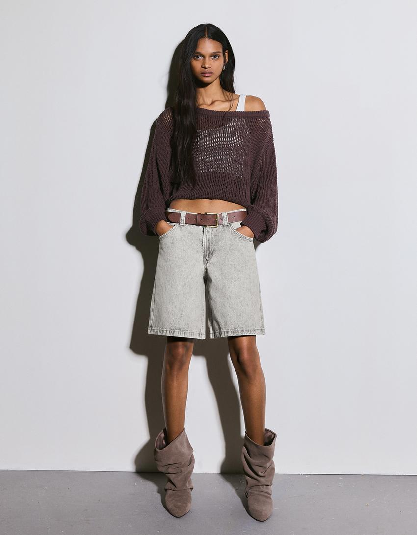 SHORT EN JEAN BAGGY FIT