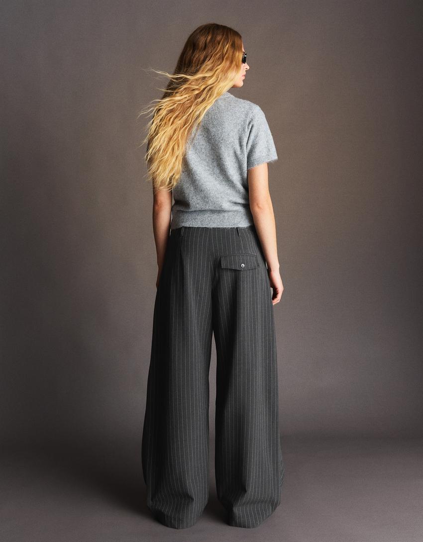 PANTALON BARREL À PLIS