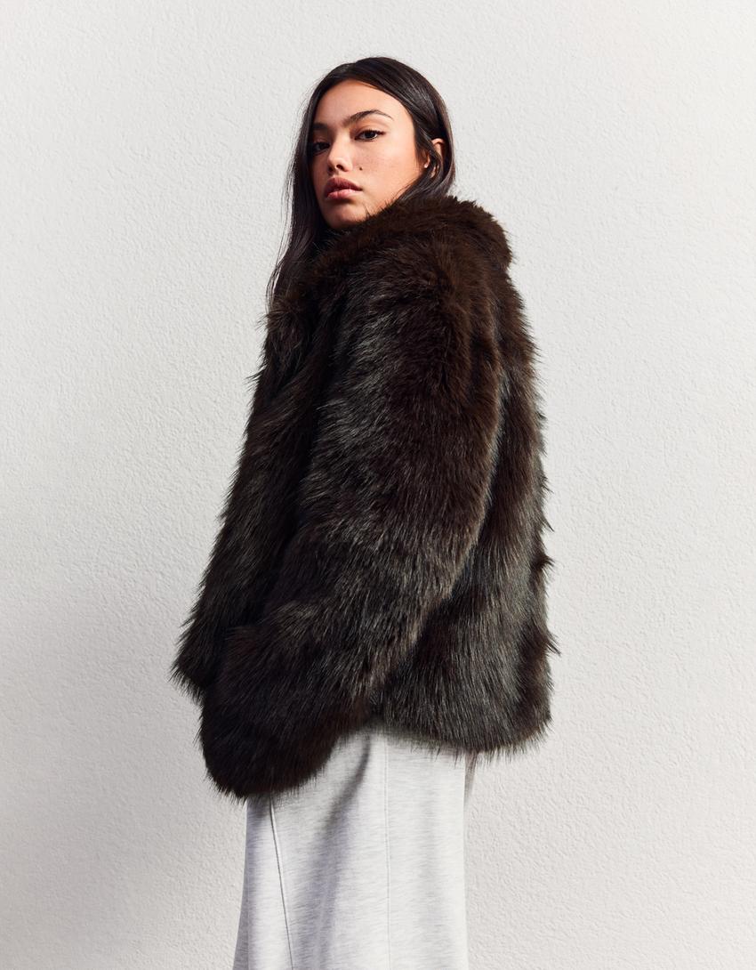 BLOUSON FAUSSE FOURRURE