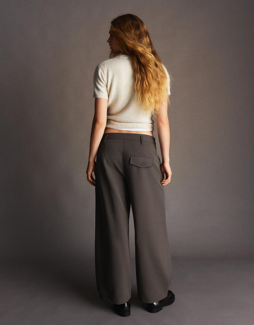 PANTALON BARREL À PLIS