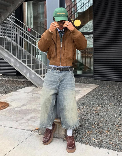 BERMUDA EN DENIM SUPER BAGGY FIT