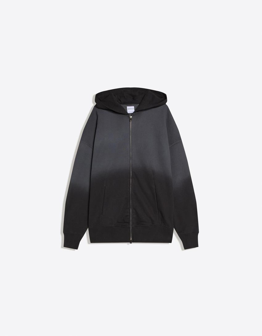 SWEAT ZIPPÉ À CAPUCHE OVERSIZE