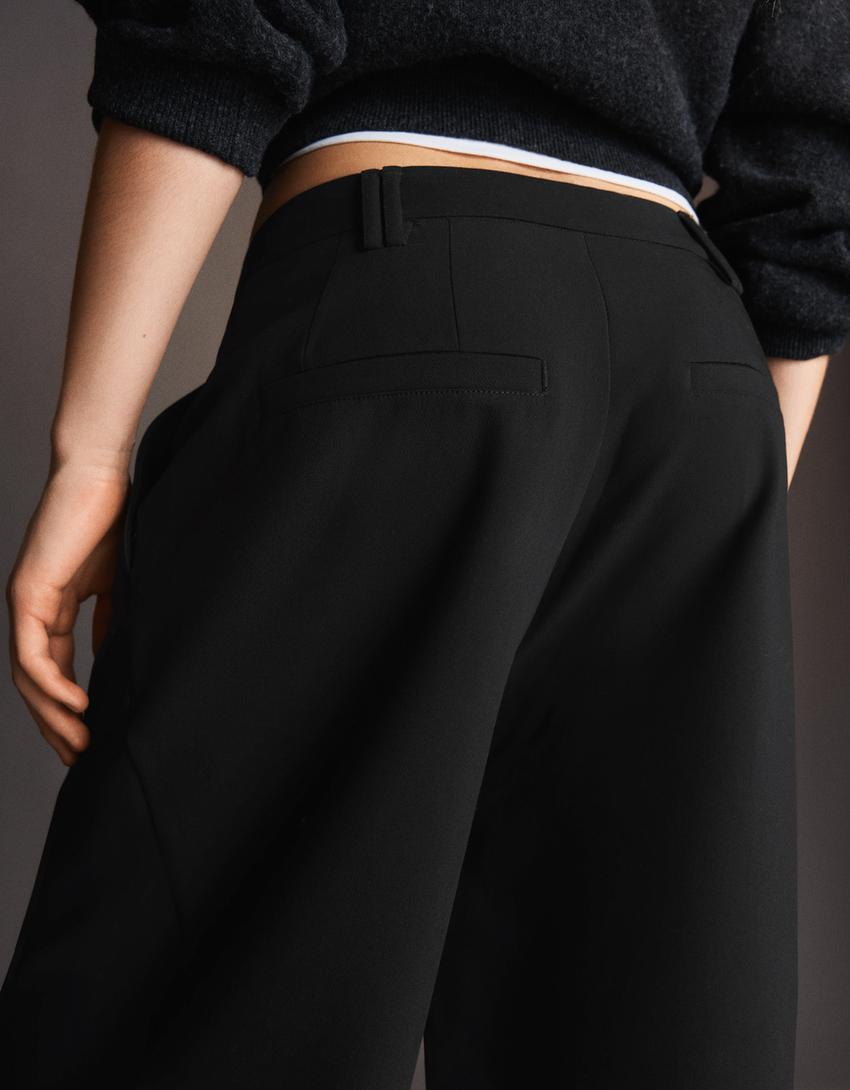 Pantalon Volume Double Tissu