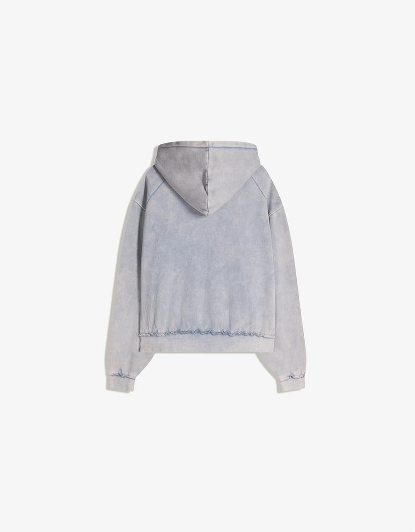SWEAT ZIPPÉ À CAPUCHE BRODÉ