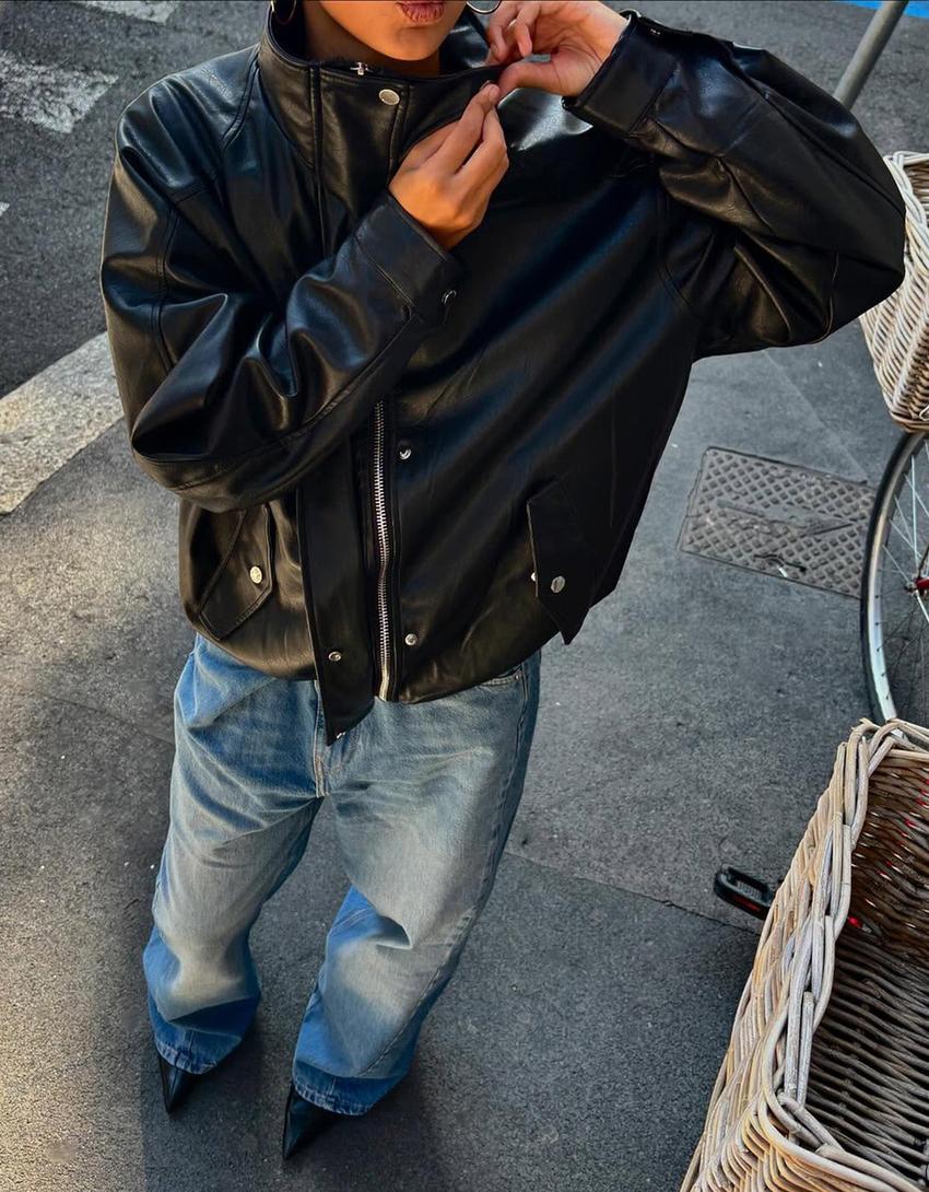 Veste Oversize en Similicuir