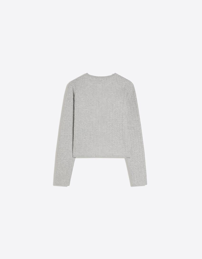 Gilet Boutonné Torsadé