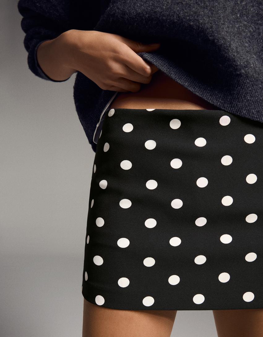 Jupe-Short Mini À Boucles