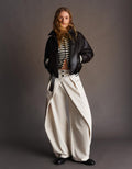 PANTALON BARREL À PLIS